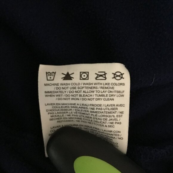 Nike Dri-Fit Men's Pullover Hoodie Pouch Pocket Sweatshirt Size Large Navy Blue - Picture 10 of 10